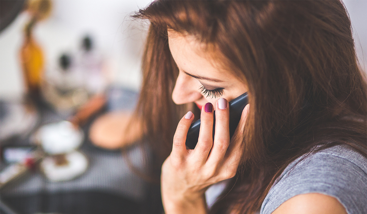 Girl on the phone